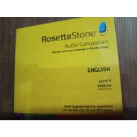 Cd Curso De Inglês Rosetta Stone Level 3 Usado Áudio Inglês  comprar usado  Brasil 