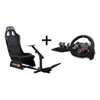 Volante Gamer G29 Driving Force Logitech + Cockpit Playseat, usado comprar usado  Brasil 