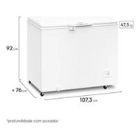 Freezer Horizontal Electrolux H330 Branco 314l comprar usado  Brasil 