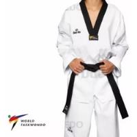 Dobok Daedo Taekwondo Gola Preta 180 (172-183) (importado) comprar usado  Brasil 