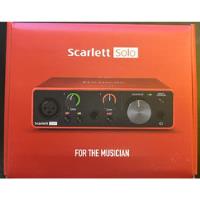 Interface De Áudio Focusrite Scarlett Solo Red - 3ª Geração  comprar usado  Brasil 