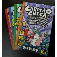 Livro Coleção As Aventuras Do Capitão Cueca Em Cores - 4 Volumes - Dav Pilkey [2017] comprar usado  Brasil 
