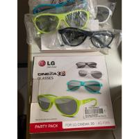 Kit Com 4 Óculos 3d LG - 3d Glasses For LG Cinema 3d. comprar usado  Brasil 