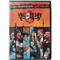 Dvd Tour Generacion Rbd En Vivo Arte Som comprar usado  Brasil 