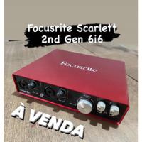 Interface De Áudio Focusrite Scarlett 2nd Gen 6i6 comprar usado  Brasil 