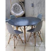 Conjunto Mesa Eiffel 120cm + 4 Cadeiras Eames Design Moderno comprar usado  Brasil 