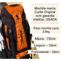 Mochila Curtlo Cargueira Adventure Usada 75l Preta E Laranja, usado comprar usado  Brasil 