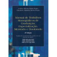 Manual De Trabalhos Monográficos De Graduação,especialização comprar usado  Brasil 
