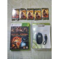 Lote Mortal Kombat 9 Xbox 360 + Pc Wireless + Brindes (leia) comprar usado  Brasil 