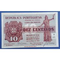 Portugal: Bela Cédula 10 Centavos 1925 Fe  - Bem Escassa, usado comprar usado  Brasil 