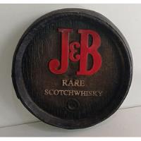 Tampa D Barril Placa J&b Rare Whisky Alto Relevo Wood Bar  comprar usado  Brasil 