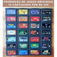 Lote 10 Jogo Cartucho Original Gba Game Boy Advance Por 499 comprar usado  Brasil 