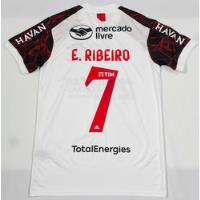 Camisa Jogo Flamengo 2021 Branca E. Ribeiro 7 2 Milhões Brb comprar usado  Brasil 