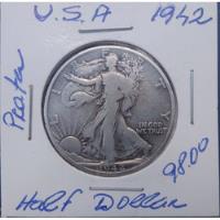 Usa: Prata - Bela Moeda Half Dollar 1942 - Antiga  comprar usado  Brasil 
