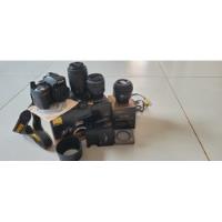 Camera Nikon D3200 Com 3 Lentes 18-55, 55-200, 50mm Seminova, usado comprar usado  Brasil 