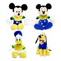 4 Mickey Minnie Pato Donald Pluto Pelucias Disney Copa 28 Cm comprar usado  Brasil 