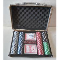 Maleta Jogo De Poker 200 Fichas / 2 Baralhos / 5 Dados, usado comprar usado  Brasil 