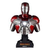 Iron Man Mark V 1/4 Bust - Iron Man 2 - Hot Toys - Exposto, usado comprar usado  Brasil 