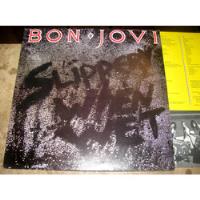 Usado, Lp Bon Jovi - Slippery When Wet (1986) C/ Sambora + Encarte comprar usado  Brasil 