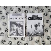 Manual Golden Axe Tec Toy & Columns Para Game Gear  comprar usado  Brasil 