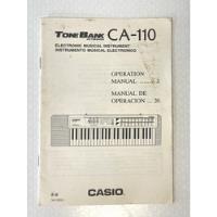 Manual De Operações Teclado Casio Ca 110 Original comprar usado  Brasil 