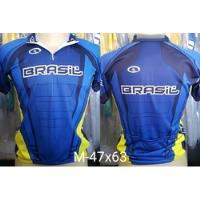 Camisa Ciclismo Brasil Anos 2000 Azul comprar usado  Brasil 