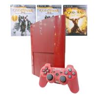 Sony Playstation 3 Super Slim Vermelho 500gb God Of War comprar usado  Brasil 