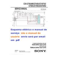 Esquema Eletrico Sony Cdx Gt450u Cdxgt450u Cdxgt450 Em Pdf comprar usado  Brasil 