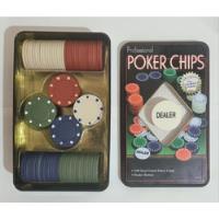 Fichas De Poker - 100 Fichas + Dealer - Poker Chips comprar usado  Brasil 