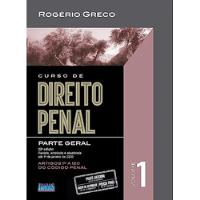 Livro Curso De Direito Penal - Parte Geral - Volume 1 - Rogério Greco [2020], usado comprar usado  Brasil 