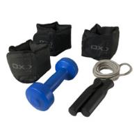 Kit Treino Fitness 3 Caneleiras 1,5kg + Halter 1kg + Corda , usado comprar usado  Brasil 