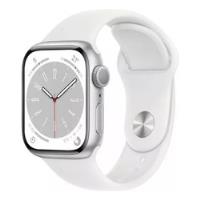 Apple Watch S8 41mm Gps Branco Zero Top Caixa Prata Lindo Nf comprar usado  Brasil 