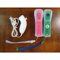 2 Controles Wii Motion Luigi E Rosa + Nunchuk Originais comprar usado  Brasil 
