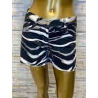 Shorts Jeans Feminino Estampa Zebra - Cod. 581 comprar usado  Brasil 