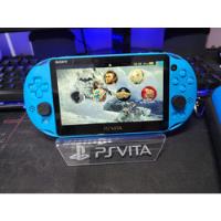 Ps Vita Slim Azul Claro Lotado De Jogos - Acompanha Carregador + Case comprar usado  Brasil 