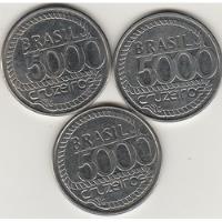 100 Moedas De 5000 Cruzeiros De 1992 Tiradentes, usado comprar usado  Brasil 