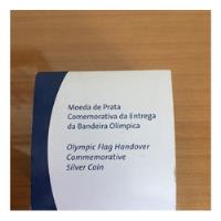 Moeda De Prata Comemorativa Entrega Bandeira Olímpica 2012 comprar usado  Brasil 