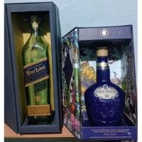 2 Garrafa Vazia De Whisky 1 Royal Salut 1 Blue Label  comprar usado  Brasil 