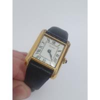 Relógio Cartier Tank Acorda Antigo Todo Em Plaquer De Ouro  comprar usado  Brasil 