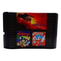Jogo Mega Drive Top Gear 2  Flintstones  Sonic 1   3x1 comprar usado  Brasil 