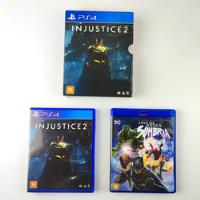Injustice 2 Pack Blue Ray Liga Da Justiça Playstation 4 Ps4 comprar usado  Brasil 