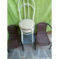 Cadeiras Com Estrutura De Ferro: Ass/encosto: Espuma E Vime. comprar usado  Brasil 