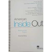 Livro American Inside Out / Resource Pack / Elementary - Philip Borrell / Jose Maria Mateo Fernandez / Out [2004] comprar usado  Brasil 
