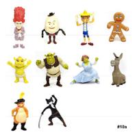 10 Bonecos Shrek Mc Donalds Fiona Bebe Ovo Gato Botas #10a, usado comprar usado  Brasil 
