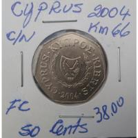 Chipre: Bela Moeda 50 Cents 2004 - Fc - Última Antes Do Euro comprar usado  Brasil 