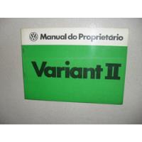 Variant Ii -  Manual   Em  Branco  Sem  Preenchimento  Dados comprar usado  Brasil 