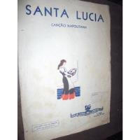 Partitura Santa Lucia Canção Napolitana, usado comprar usado  Brasil 