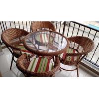 Conjunto Cadeira Fibra Sintética Para Varanda Hotel Jardim, usado comprar usado  Brasil 
