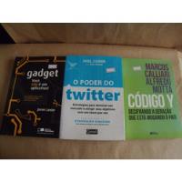 Usado, Lote Com 3 Livros Codigo Y Poder Twitter Gadget Otimo Estado comprar usado  Brasil 