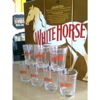 Jogo De Copos Shot,dose,tequila,whisky White Horse C/ 6 Und. comprar usado  Brasil 